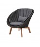 PEACOCK Lounge Chair W/ Teak Legs