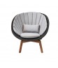 PEACOCK Lounge Chair W/ Teak Legs