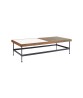 JETT Coffee Table w/ 1 Ipé Top & 1 White HPL Top