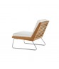 BOOMERANG Slipper Chair with Seat and Back Cushions