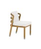 LINLEY Dining Side Chair with Seat and Back Cushions