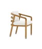 LINLEY Dining Arm Chair with Seat and Back Cushions