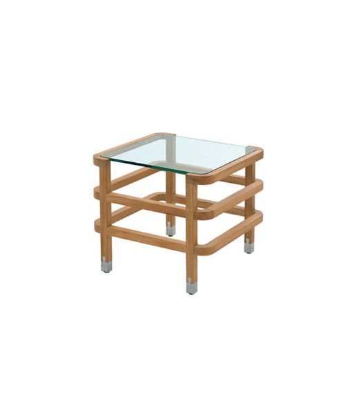 LINLEY Square Occasional Table with Glass ...