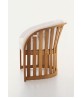 PICKET Dining Arm Chair with Seat and Back Cushions 