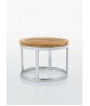 PICKET Occasional Table With Stainless Steel Base