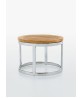 PICKET Occasional Table With Stainless Steel Base
