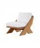 X COLLECTION Slipper Chair With Seat And Back Cushions