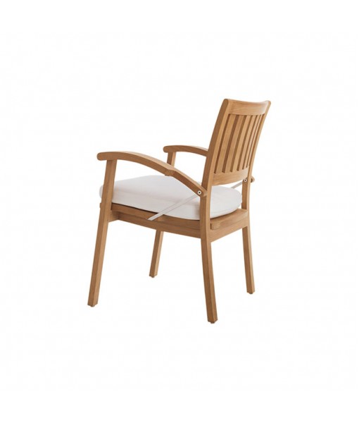 SUNDECK Stacking Dining Arm Chair With Cushion