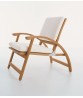 SUNDECK Folding Lounge Chair With Seat And Back Cushions
