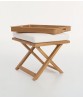 SUNDECK Folding Footrest/Table With Cushion And Tray