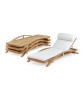 SUNDECK Stacking Adjustable Chaise With Cushion
