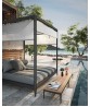 GRID Cabana - Teak Back & Roof Screens