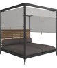 GRID Cabana - Teak Back & Roof Screens