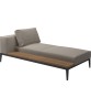 GRID Left / Right Chaise Unit Teak