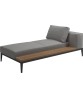 GRID Left / Right Chaise Unit Teak