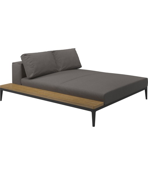 GRID Left / Right Chill Chaise Unit Teak