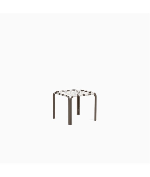 Kantan Aluminum Suncloth Stacking Stool/ Occasional Table, Suncloth Lace