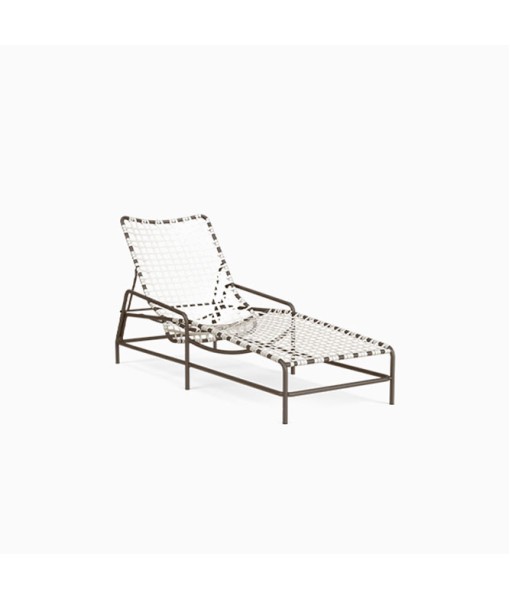 Kantan Aluminum Vinyl Adjustable Chaise, Vinyl ...