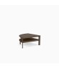 Parkway Modular Quarter Round Occasional Table, Textured Aluminum Top