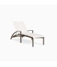 Pasadena Padded Sling Stacking Adjustable Chaise