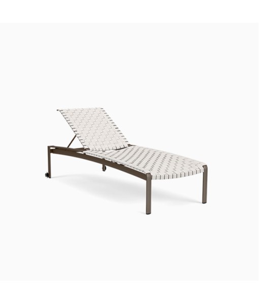 Softscape Strap Stacking Adjustable Chaise With Wheels