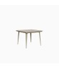 Still 36" Square Dining Table, Solid Aluminum Top