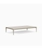Still 34" X 58" Coffee Table, Solid Aluminum Top