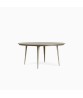 Still 60" Round Dining Table, Solid Aluminum Top
