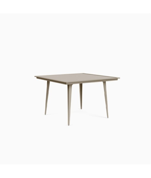 Still 44" Square Dining Table, Solid Aluminum Top