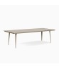 Still 45" X 99" Dining Table, Solid Aluminum Top