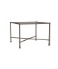 Venetian 26" Square Corner Table, Glass Top