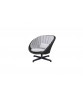 PEACOCK Lounge Chair w/Swivel Aluminum Base 