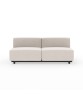 Cape Upholstered Armless Double Seater