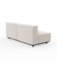 Cape Upholstered Armless Double Seater