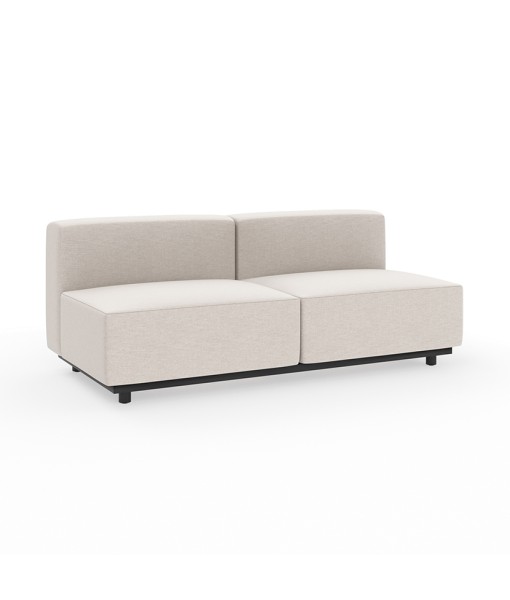 Cape Upholstered Armless Double Seater