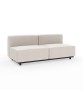 Cape Upholstered Armless Double Seater