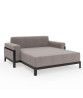 More Comfort Double Lounger with arms