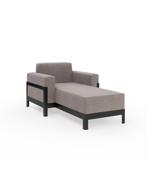 More Comfort Single Lounger with arms