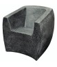 Curved Van Dyke Club Chair