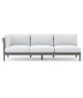 Georgica LF 3-Seater Sofa (Aluminum)