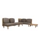 ARCH Corner Sofa w/ Low Backrest & Table