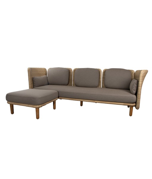 ARCH 3-Seater Sofa w/ Low Arm/Backrest & Chaise Lounge
