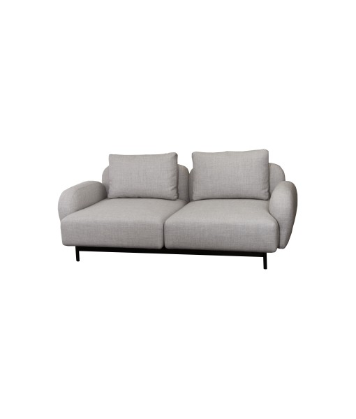 Aura 2-seater sofa w/low armrest
