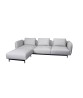 Aura 3-seater sofa w/high armrest & chaise lounge right 
