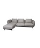 Aura 3-seater sofa w/high armrest & chaise lounge right 