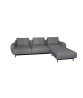 Aura 3-seater sofa w/low armrest & chaise lounge left