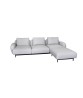Aura 3-seater sofa w/low armrest & chaise lounge left
