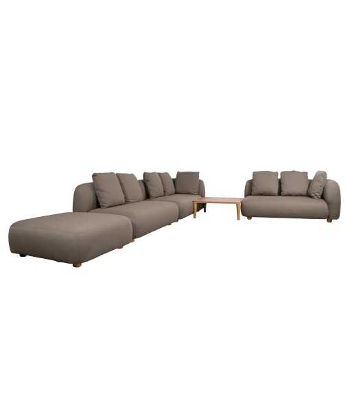 Capture corner sofa w/ table, pouf & chaise lounge