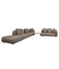 Capture corner sofa w/ table, pouf & chaise lounge