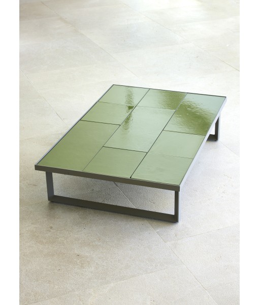 Glaze coffee table, rectangular